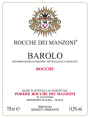 Rocche dei Manzoni Barolo Rocche 2009 Front Label