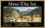 Mesa Del Sol Dessert Zinfandel 2011 Front Label