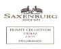 Saxenburg Private Collection Shiraz 2009 Front Label