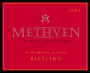 Methven Family Vineyards Riesling 2004 Front Label