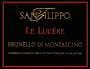 San Filippo Brunello di Montalcino Le Lucere 2009 Front Label