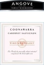 Angove Family Winemakers Vineyard Select Cabernet Sauvignon 2010 Front Label