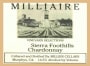 Milliaire Winery Selections Chardonnay 2012 Front Label