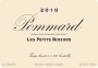 Domaine de la Vougeraie Pommard Les Petits Noizons 2010 Front Label