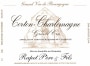 Rapet Pere & Fils Corton-Charlemagne Grand Cru 2010 Front Label