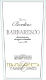 Tenuta Carretta Barbaresco Bordino 2010 Front Label