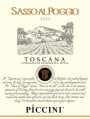 Piccini Sasso Al Poggio 2010 Front Label