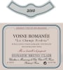 Bruno Clair Vosne Romanee Champs Perdrix 2010 Front Label