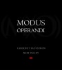 Modus Operandi Cellars Cabernet Sauvignon 2007 Front Label
