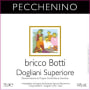 Pecchenino Dogliani Superiore Bricco Botti Dolcetto 2010 Front Label