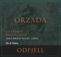 Odfjell Orzada Cabernet Sauvignon 2010 Front Label