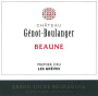 Domaine Genot-Boulanger Beaune-Greves Premier Cru 2010 Front Label
