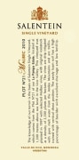 Salentein Single Vineyard Malbec 2010 Front Label