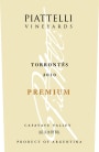 Piattelli Premium Torrontes 2010 Front Label