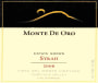 Monte de Oro Vista del Monte Vineyard Syrah 2008 Front Label