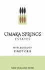 Omaka Springs Pinot Gris 2011 Front Label