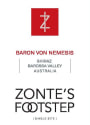 Zonte's Footstep Baron Von Nemesis Shiraz 2011 Front Label