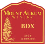 Mount Aukum Winery BDX 2006 Front Label