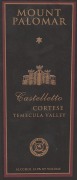 Mount Palomar Winery Castelletto Cortese 2013 Front Label