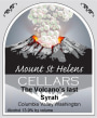 Mount St Helens Cellar The Volcanos Last Syrah 2013 Front Label