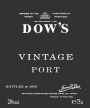 Dow's Vintage Port 2011 Front Label