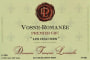 Francois Lamarche Vosne Romanee Les Chaumes Premier Cru 2011 Front Label