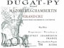 Dugat-Py Mazoyeres Chambertin 2011 Front Label