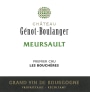 Domaine Genot-Boulanger Meursault Les Boucheres Premier Cru 2011 Front Label