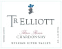 T R Elliott Three Roses Chardonnay 2012  Front Label