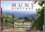 Muns Vineyard Pinot Noir 2007 Front Label