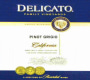 DFV Wines Pinot Grigio 2005  Front Label