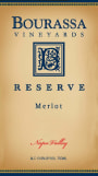 Bourassa Vineyards Reserve Merlot 2006 Front Label