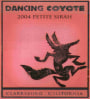 Dancing Coyote Petite Sirah 2004 Front Label