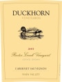 Duckhorn Rector Creek Vineyard Estate Grown Cabernet Sauvignon 2011 Front Label