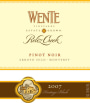 Wente Reliz Creek Pinot Noir 2007 Front Label