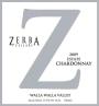 Zerba Cellars Chardonnay 2013 Front Label
