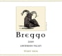 Breggo Cellars Anderson Valley Pinot Gris 2009 Front Label
