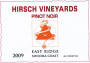 Hirsch East Ridge Pinot Noir 2009  Front Label