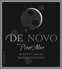 De Novo Wines Destein Vineyard Pinot Noir 2014  Front Label