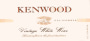 Kenwood Vintage White 2005 Front Label