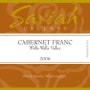 Saviah Cabernet Franc 2006 Front Label