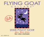 Flying Goat Cellars Rio Vista Vineyard Clone 2A Pinot Noir 2008 Front Label