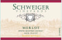 Schweiger Vineyards Merlot 2007 Front Label