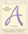 Alexandria Nicole Cellars Shepherds Mark White 2008 Front Label