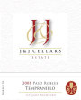 J & J Cellars Tempranillo 2008  Front Label