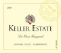 Keller Estate La Cruz Vineyard Chardonnay 2007  Front Label