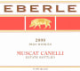 Eberle Canelli Muscat 2009  Front Label