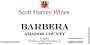 Scott Harvey Mountain Selection Barbera 2008 Front Label