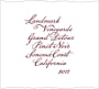 Landmark Grand Detour Pinot Noir 2013 Front Label