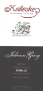 Kalleske Johann Georg Old Vine Shiraz 2012 Front Label